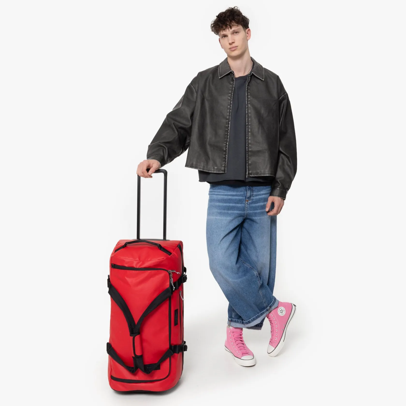 Eastpak Grote Koffers | Duffel- & Weekendtassen>DUFFEL PACK WHEEL M TarpRed