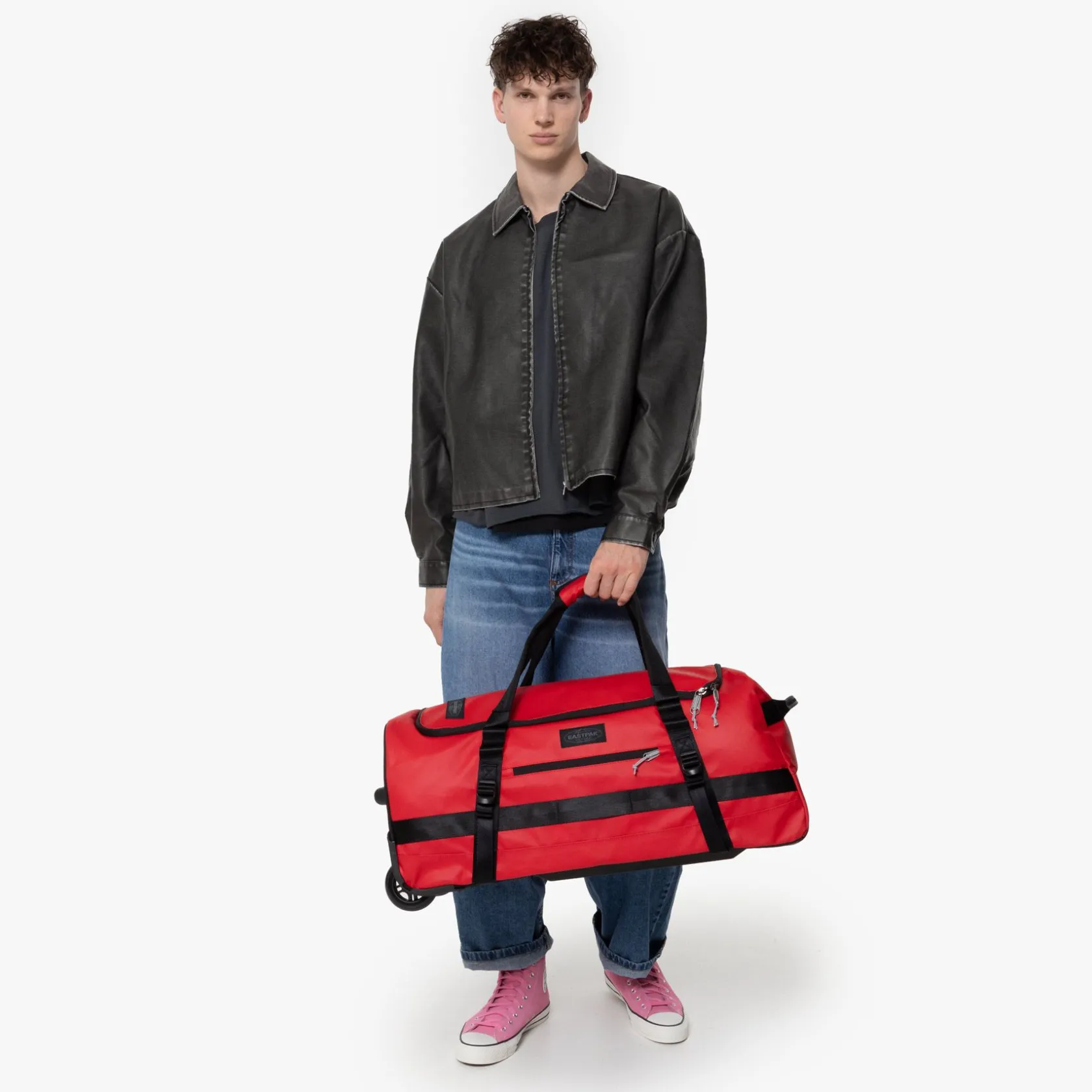 Eastpak Grote Koffers | Duffel- & Weekendtassen>DUFFEL PACK WHEEL M TarpRed