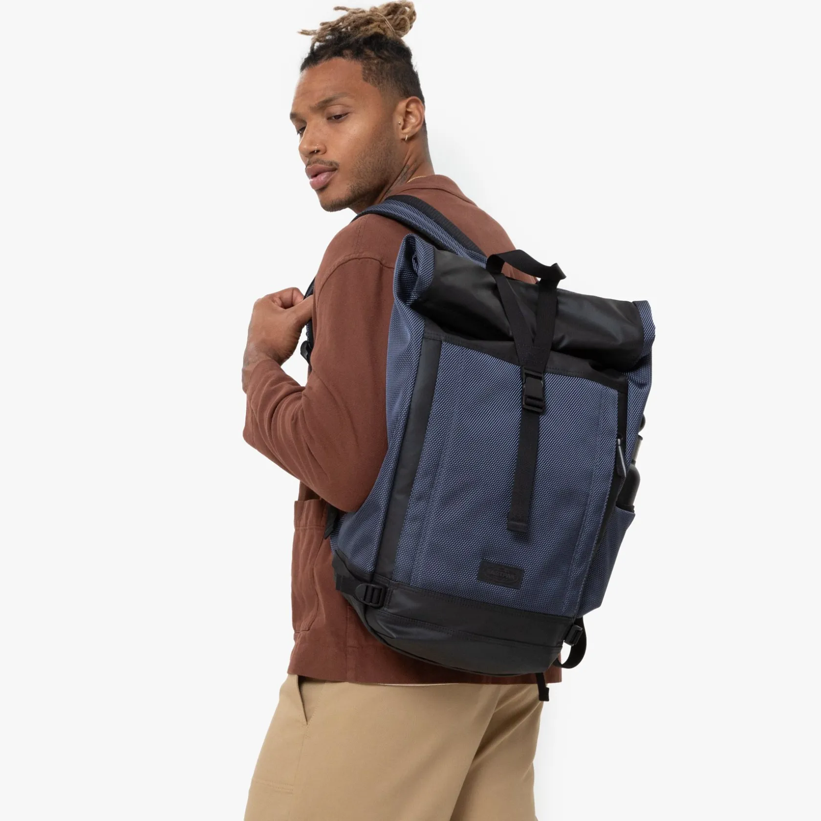 Eastpak Rugzakken | Rolltop Rugzakken>TECUM ROLL CNNCTAccentMarine