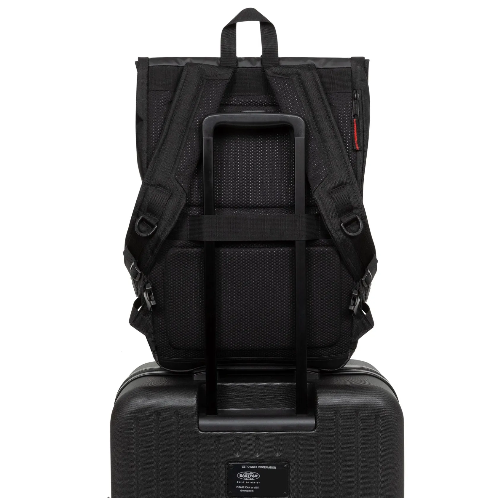 Eastpak Rolltop Rugzakken>TECUM ROLL CNNCTRipBlack