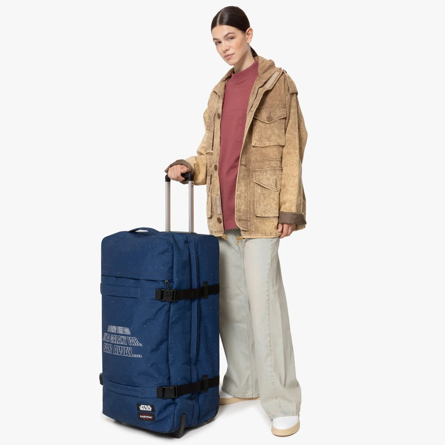 Eastpak 2 Wielen | Grote Koffers>TRANSIT'R L SWStarsNavy