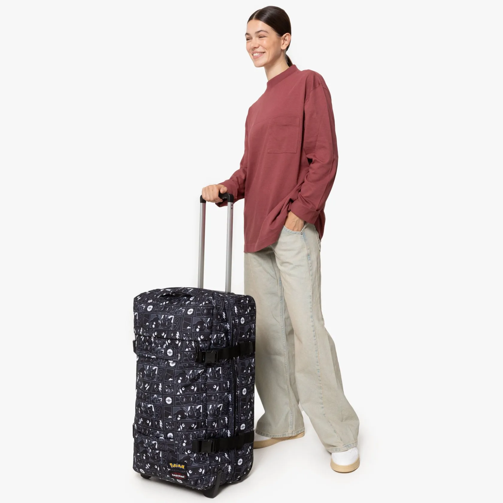 Eastpak 2 Wielen | Grote Koffers>TRANSIT'R M PokemonBlack