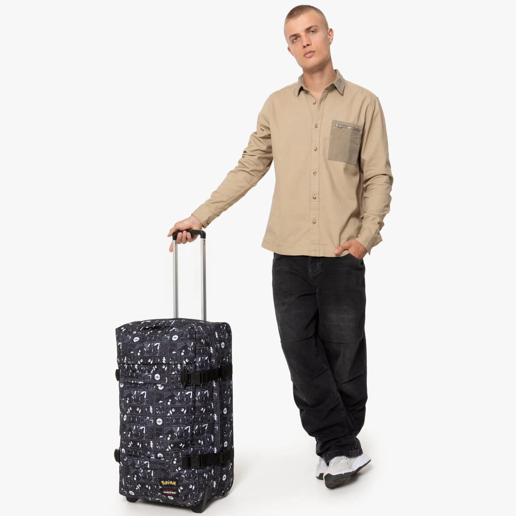 Eastpak 2 Wielen | Grote Koffers>TRANSIT'R M PokemonBlack