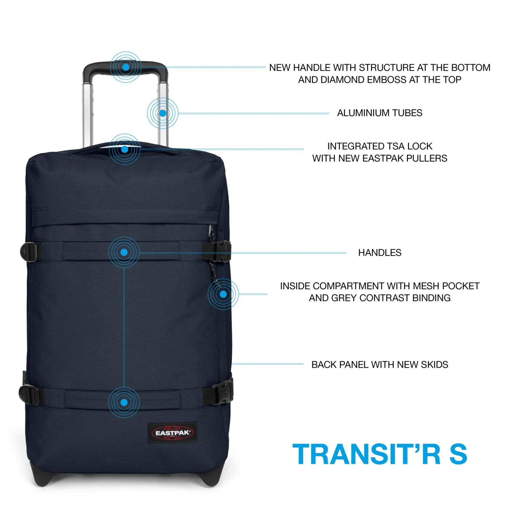 Eastpak 2 Wielen | Handbagage>TRANSIT'R S UltraMarine