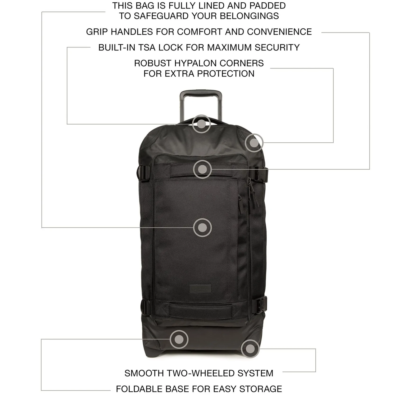 Eastpak 2 Wielen | Zachte Reiskoffers>TRANVERZ CNNCT M CnnctCoat