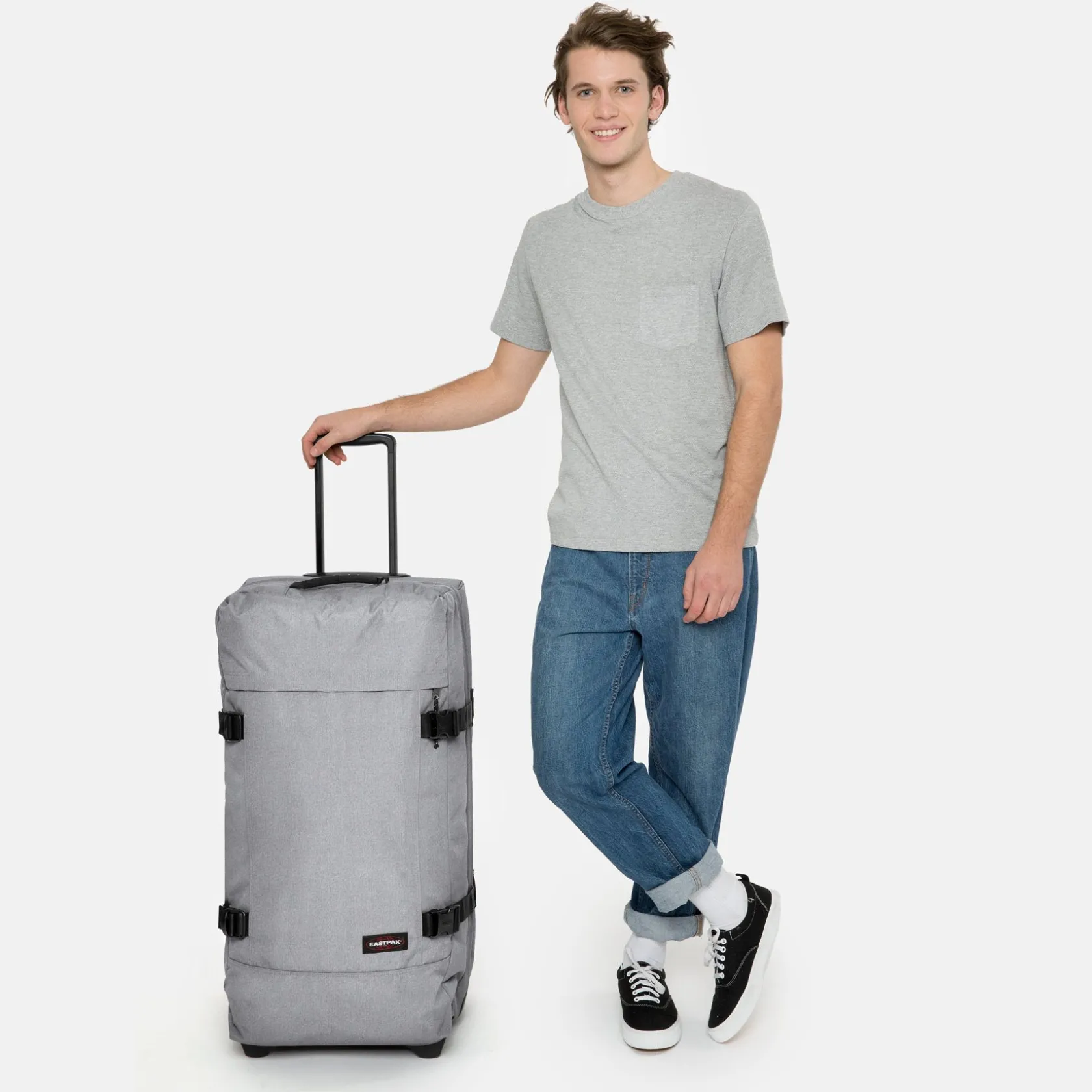 Eastpak 2 Wielen | Grote Koffers>TRANVERZ L SundayGrey