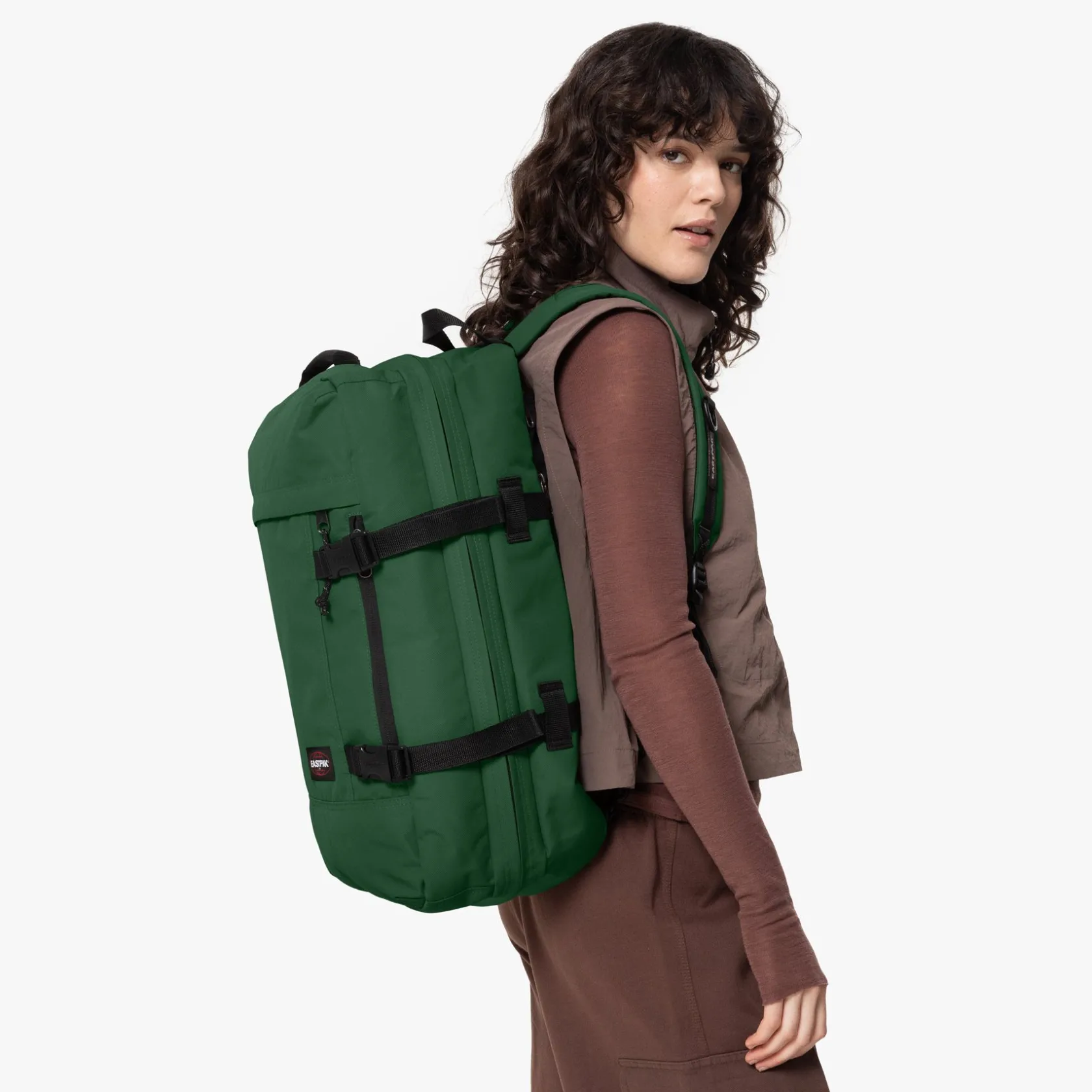 Eastpak Handbagage | Zachte Reiskoffers>TRAVELPACK BristleGreen
