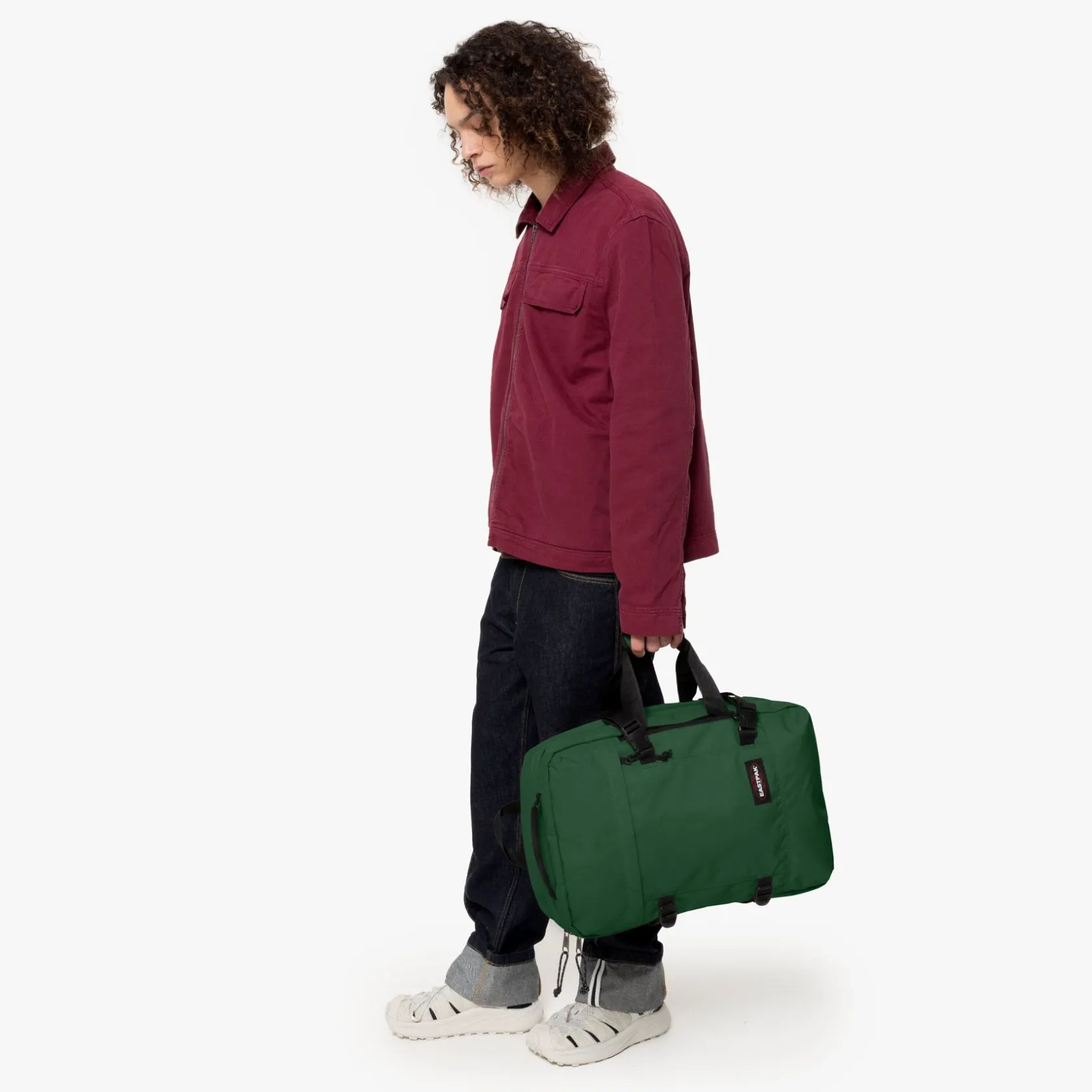 Eastpak Handbagage | Zachte Reiskoffers>TRAVELPACK BristleGreen