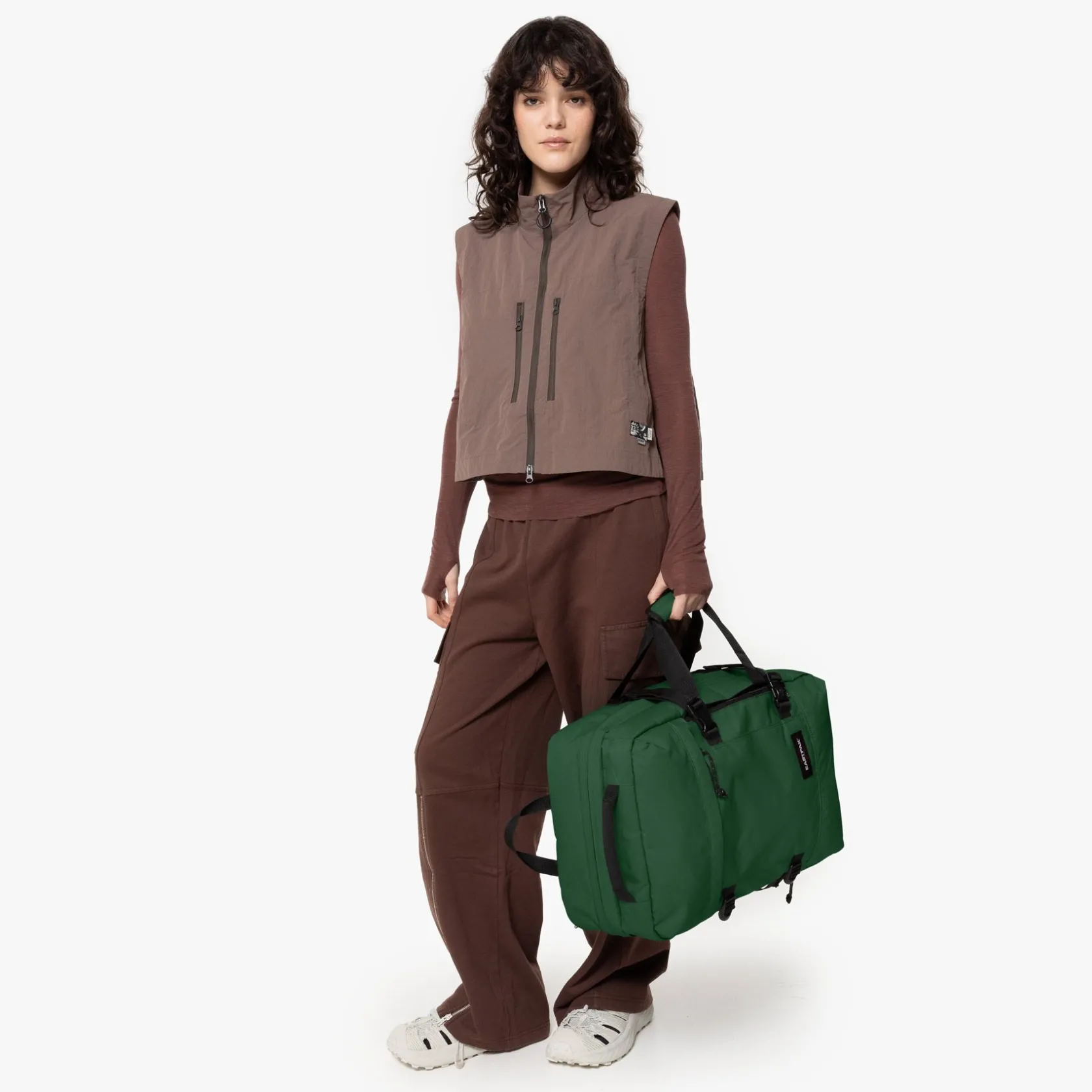 Eastpak Handbagage | Zachte Reiskoffers>TRAVELPACK BristleGreen